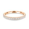 Ingrid  Full Pave Wedding Ring - 18k Rose Gold