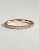Ingrid - Classic Full Pave Band Wedding Ring - 18k Rose Gold