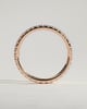 Ingrid - Classic Full Pave Band Wedding Ring - 18k Rose Gold