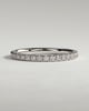 Ingrid - Classic Full Pave Band Wedding Ring - 18k White Gold