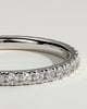 Ingrid - Classic Full Pave Band Wedding Ring - 18k White Gold