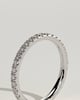 Ingrid - Classic Full Pave Band Wedding Ring - 18k White Gold