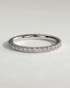 Ingrid - Classic Full Pave Band Wedding Ring - 18k White Gold