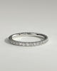 Ingrid - Classic Full Pave Band Wedding Ring - 18k White Gold