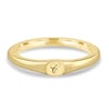 Initial Signet Ring - 18k Yellow Gold None