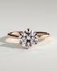 Iris  6 Claw Round Solitaire - 18k Rose Gold