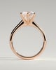 Jacqueline  6 Claw Round Solitaire - 18k Rose Gold