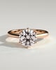 Jacqueline  6 Claw Round Solitaire - 18k Rose Gold