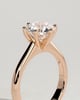 Jacqueline  6 Claw Round Solitaire - 18k Rose Gold