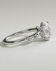 Jamie - Oval Solitaire with Opposing Marquise Accents - 18k White Gold