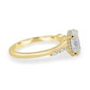 Jamie - Oval Solitaire with Opposing Marquise Accents - 18k Yellow Gold