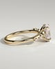Jamie - Oval Solitaire with Opposing Marquise Accents - 18k Yellow Gold