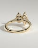 Jana - Double Setting Pear and Marquise Solitaires - 18k Yellow Gold