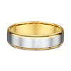 Jason Mens Wedding Ring - 9k Yellow Gold / 9k White Gold