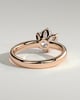 Jayden - 6 Claw Round Solitaire with Cigar Band - 18k Rose Gold