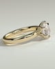 Jayden - 6 Claw Round Solitaire with Cigar Band - 18k Yellow Gold
