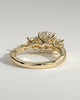 Jaylene - Round Trilogy with Twisted Band - 18k Yellow Gold