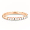 Joanna  Two Third Pave Wedding Ring - 18k Rose Gold