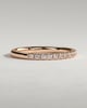 Joanna - Classic Two Third Pave Band Wedding Ring - 18k Rose Gold