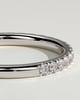 Joanna - Classic Two Third Pave Band Wedding Ring - 18k White Gold