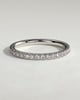 Joanna - Classic Two Third Pave Band Wedding Ring - 18k White Gold