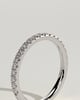Joanna - Classic Two Third Pave Band Wedding Ring - 18k White Gold