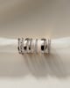 Joanna - Classic Two Third Pave Band Wedding Ring - 18k White Gold