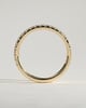 Joanna - Classic Two Third Pave Band Wedding Ring - 18k Yellow Gold