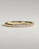 Joanna - Classic Two Third Pave Band Wedding Ring - 18k Yellow Gold