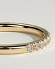 Joanna - Classic Two Third Pave Band Wedding Ring - 18k Yellow Gold