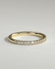 Joanna - Classic Two Third Pave Band Wedding Ring - 18k Yellow Gold