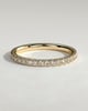 Joanna - Classic Two Third Pave Band Wedding Ring - 18k Yellow Gold
