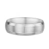 John Mens Wedding Ring - 9k White Gold