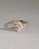 Jordanna  5 Claw Pear Pav Solitaire with Hidden Halo Lifestyle Image