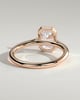 Journee - Bezel Set Emerald Solitaire - 18k Rose Gold