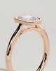 Journee - Bezel Set Emerald Solitaire - 18k Rose Gold