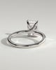 Judy - Radiant Solitaire - 18k White Gold High Setting