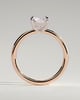 Judy - Radiant Solitaire - 18k Rose Gold / 18k White Gold Low Setting