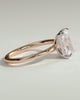 Judy - Radiant Solitaire - 18k Rose Gold / 18k White Gold Low Setting