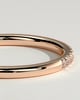 Kaitlyn - Classic Half Pave Band Wedding Ring - 18k Rose Gold