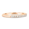 Kaitlyn  Half Pave Wedding Ring - 18k Rose Gold