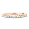 Kaitlyn  Half Pave Wedding Ring - 18k Rose Gold