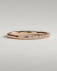 Kaitlyn - Classic Half Pave Band Wedding Ring - 18k Rose Gold
