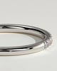 Kaitlyn - Classic Half Pave Band Wedding Ring - 18k White Gold