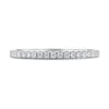 Kaitlyn  Half Pave Wedding Ring - 18k White Gold