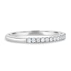 Kaitlyn  Half Pave Wedding Ring - 18k White Gold