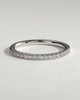 Kaitlyn - Classic Half Pave Band Wedding Ring - 18k White Gold