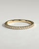 Kaitlyn - Classic Half Pave Band Wedding Ring - 18k Yellow Gold