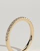 Kaitlyn - Classic Half Pave Band Wedding Ring - 18k Yellow Gold