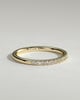 Kaitlyn - Classic Half Pave Band Wedding Ring - 18k Yellow Gold